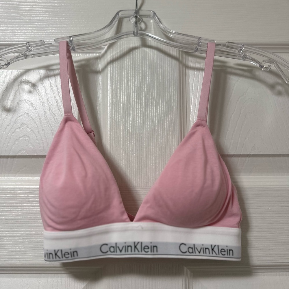 Calvin Klein Women's Modern Cotton Lightly Lined Triangle Bralette